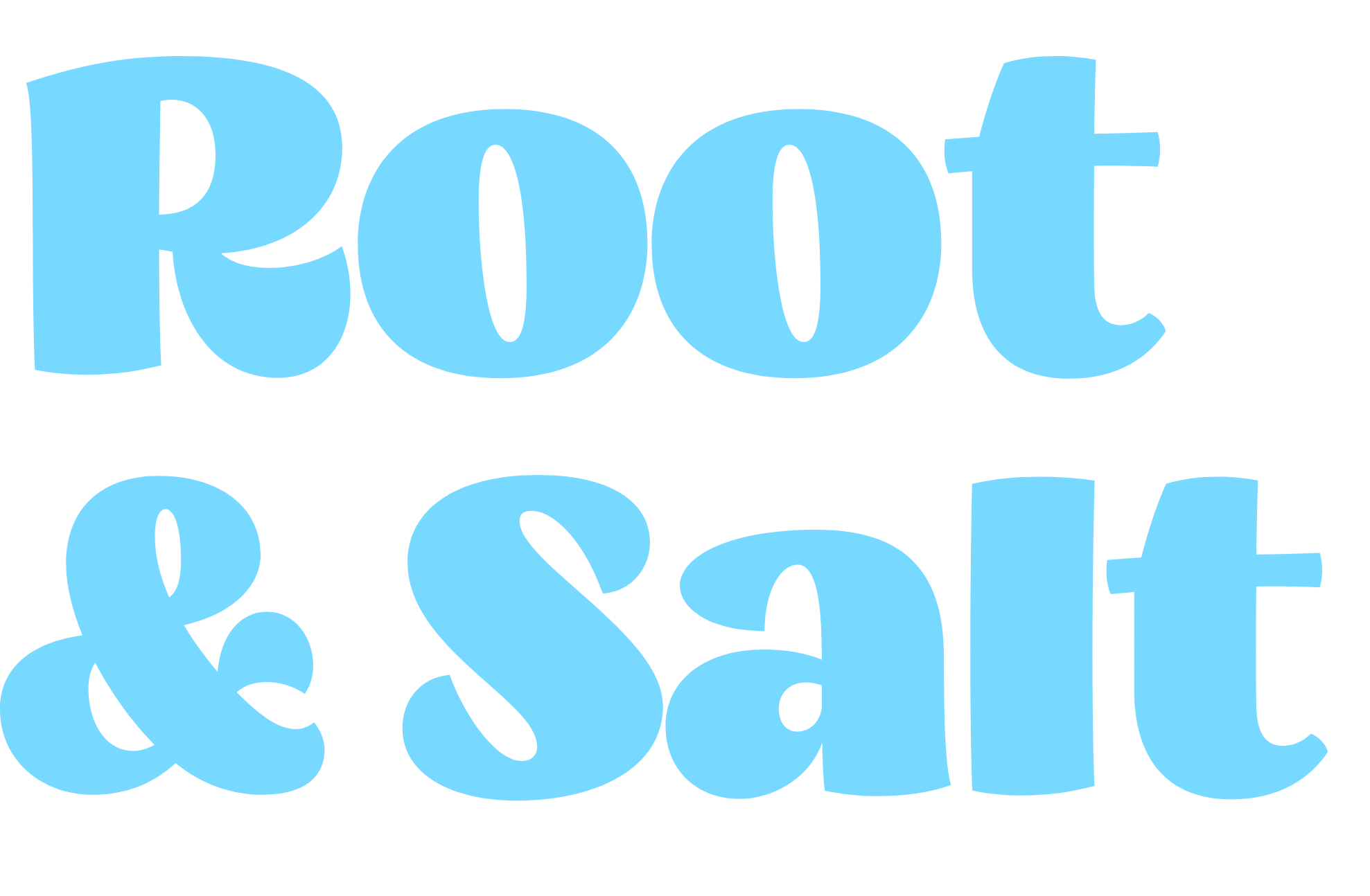 Root & Salt blue banner