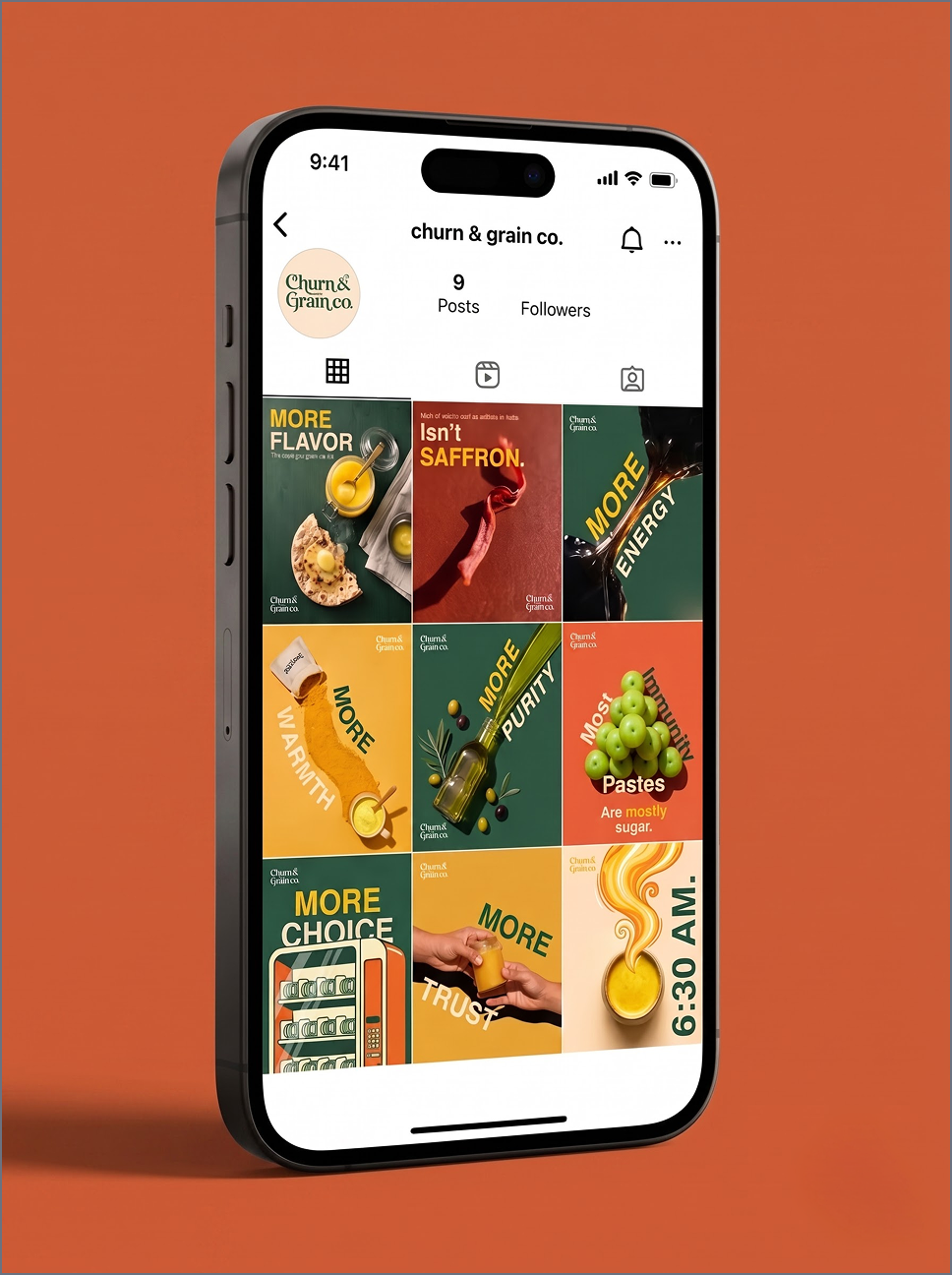 iPhone app mockup